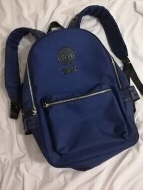 Versace Dylan Blue Zippered Backpack
